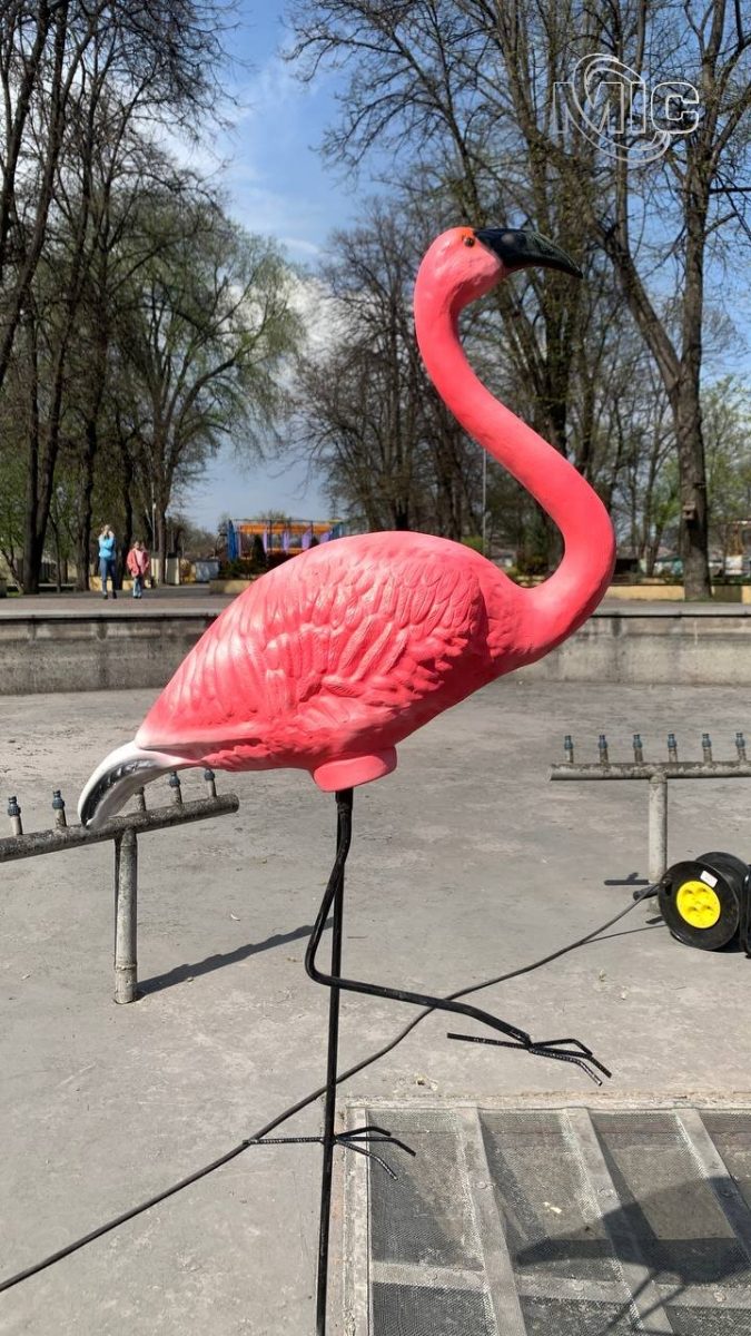 В городском парке Каменского появились новые украшения