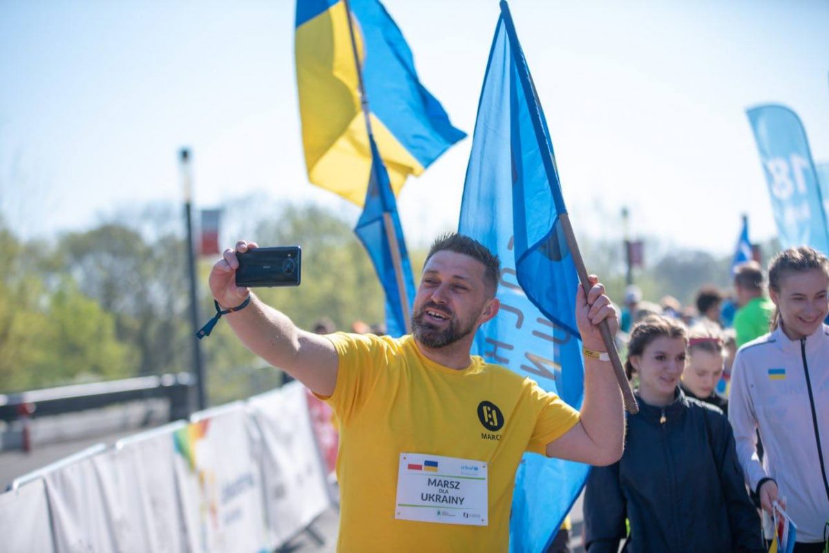 Каменское присоединилось к маршу польско-украинской солидарности