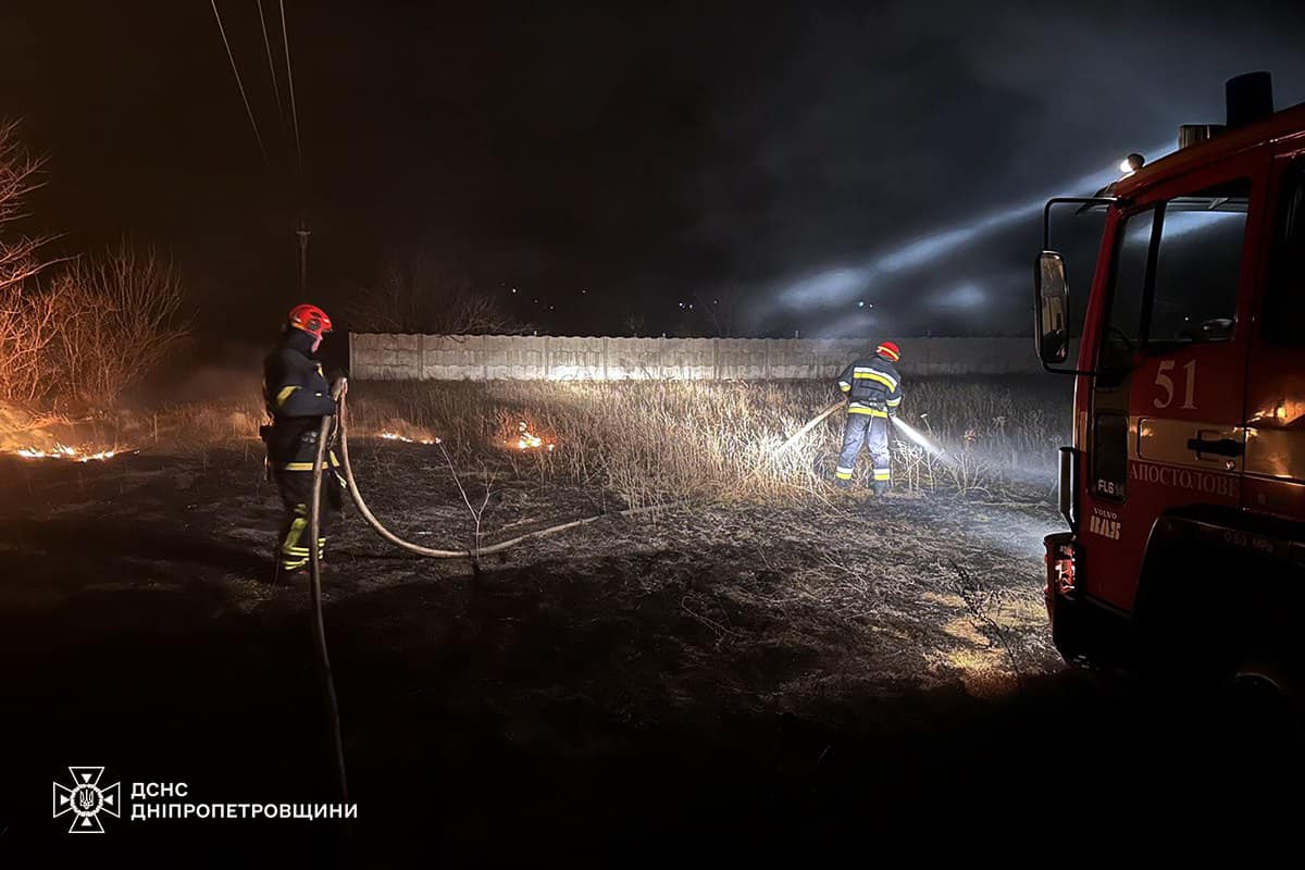 Дніпропетровщина палає: рятувальники невпинно борються з пожежами на природі