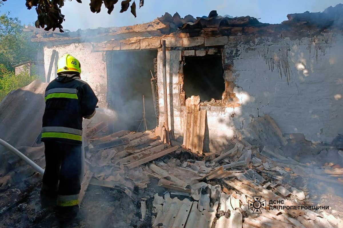 В Каменском районе на пожаре нашли погибшего мужчину / Фото: Главное Управление ГСЧС Украины в Днепропетровской области