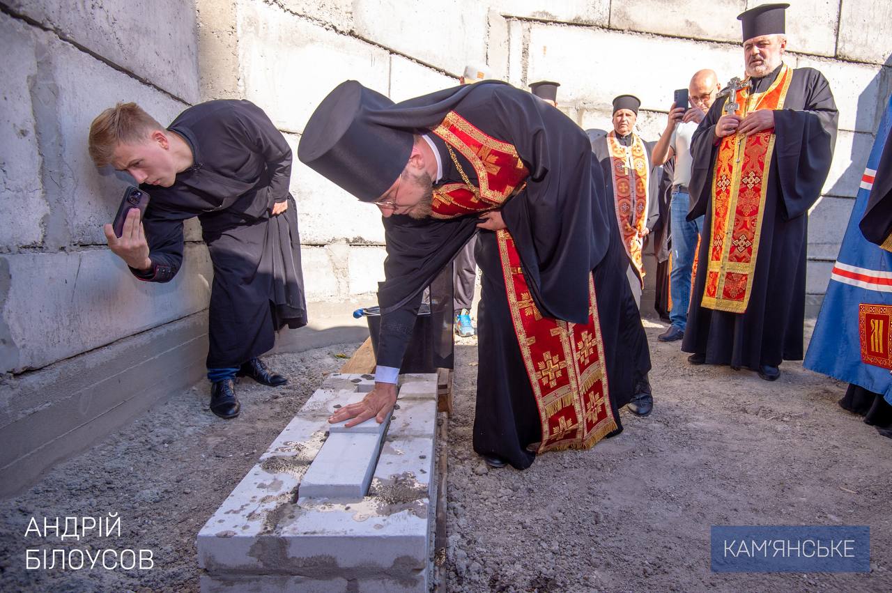 В Каменском строится первый в городе современный храм ПЦУ / Фото: Андрей Белоусов