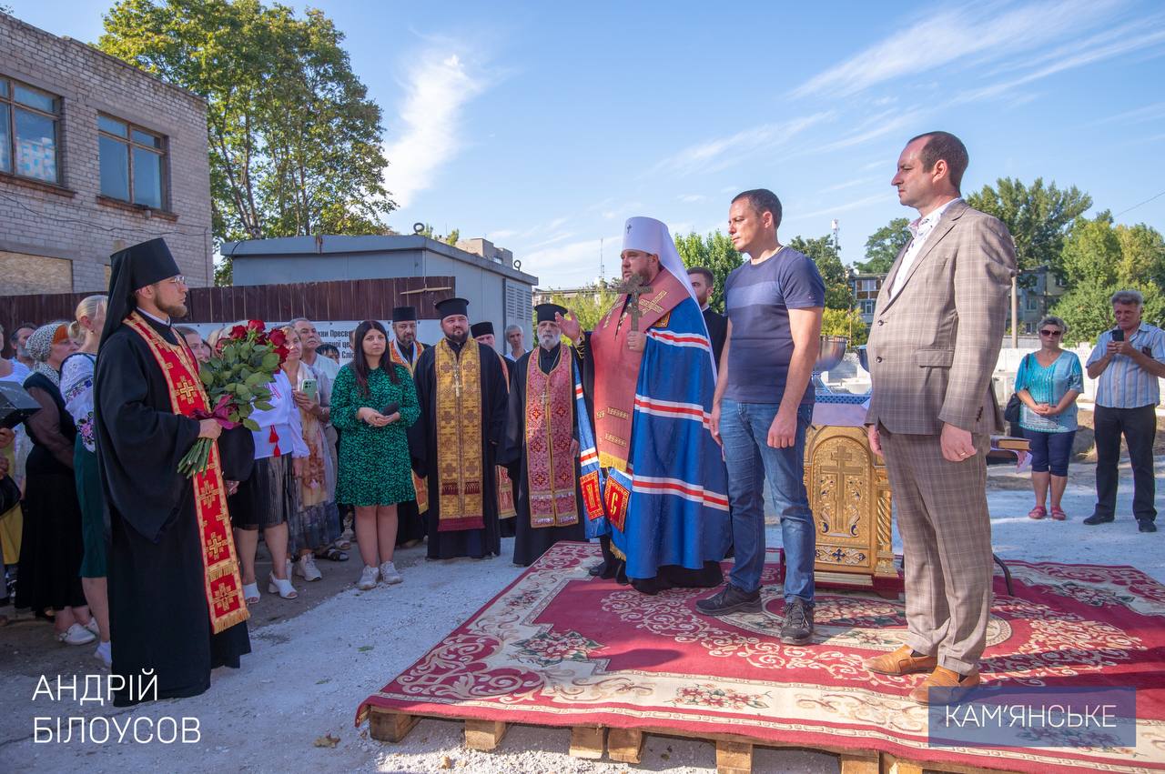 У Кам’янському будується перший в місті сучасний храм ПЦУ / Фото: Андрій Білоусов