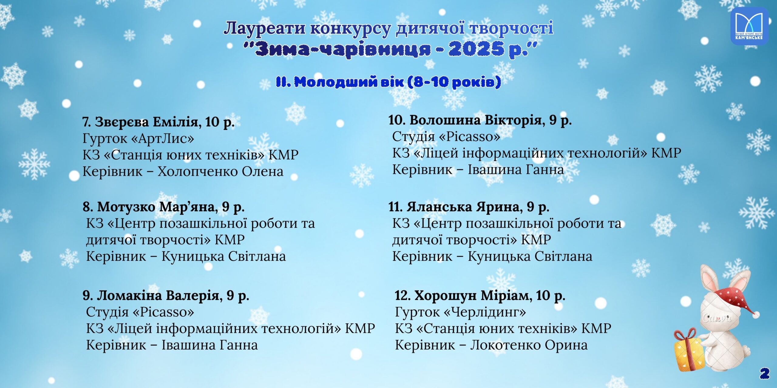 Кам’янчан запрошують на урочисте нагородження переможців традиційного конкурсу 