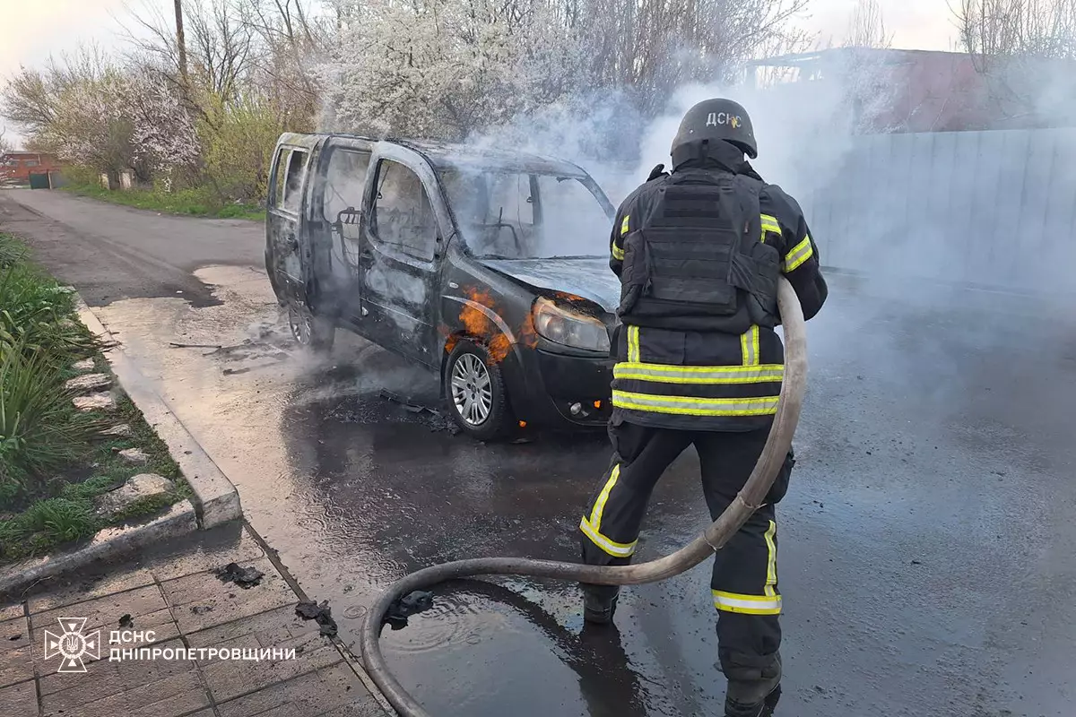 Вогнеборці ліквідували займання автівки в Кам’янському районі