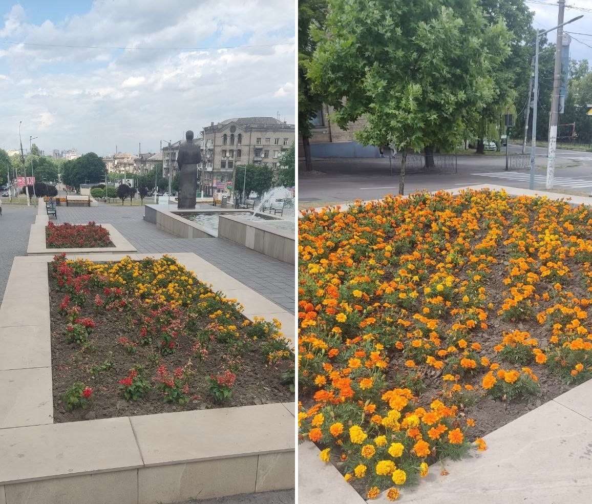У Кам’янському впорядковують квітники та дитячі майданчики