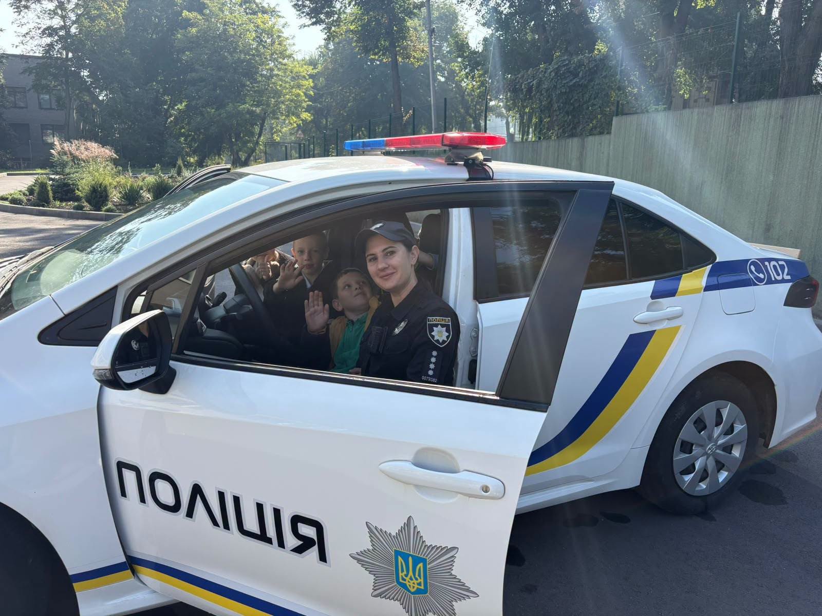 У Кам’янському поліцейські навчають школярів правил безпеки